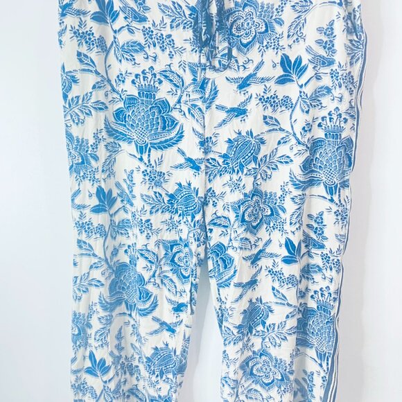Liverpool Los Angeles Blue Floral Print Pants – Size L - Picture 9 of 17